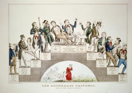 The Drunkard's Progress, Nathaniel Currier, 1846