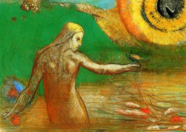 Flower of Blood - Odilon Redon, 1895