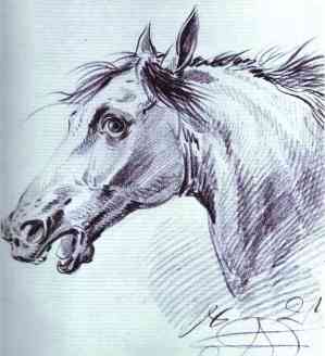 Head of a Horse - Alexander Orlowski, 1821