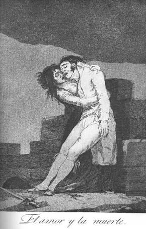 Love and Death - Francisco Goya, 1799