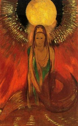 The Flame (Goddess of Fire) - Odilon Redon, 1896