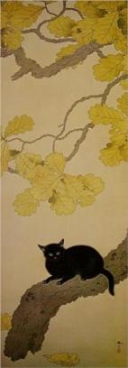 Black Cat (Kuroki Neko) - Hishida Shunso, 1910