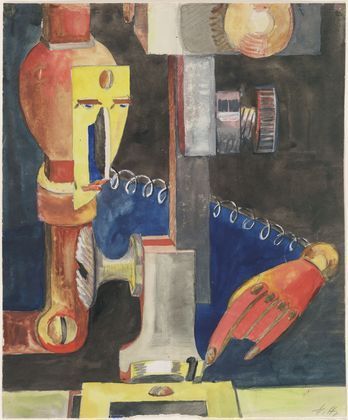 Study for Man and Machine - Hannah Hoch, 1921